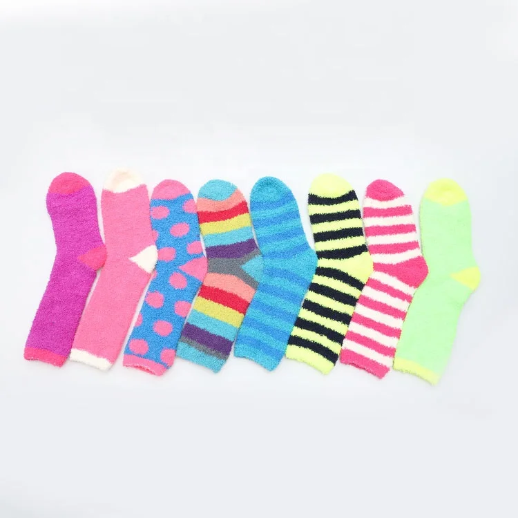 

Custom Color 3D Fuzzy Fashion Warm Cute Winter Socks For Women