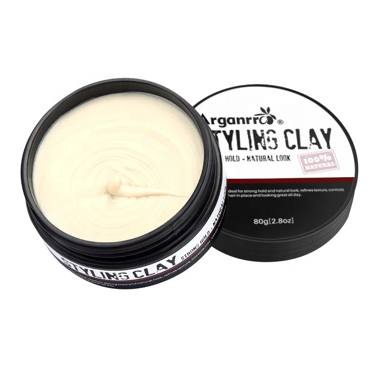 

Water-based clay smooth matte finish strong hold hair clay