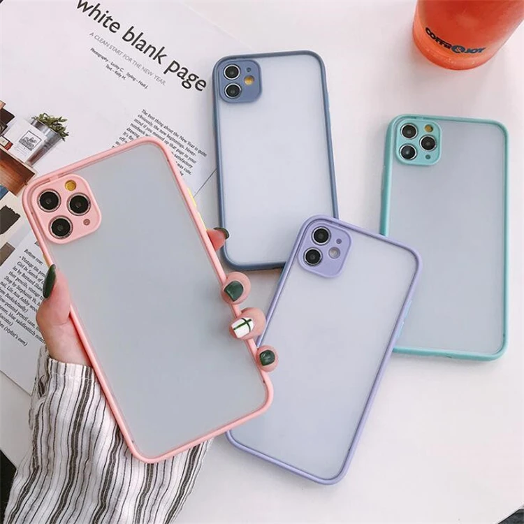 

Best-selling skin touch feeling TPU PC matte anti-shock mobile phone case for iPhone 11 12 Pro max