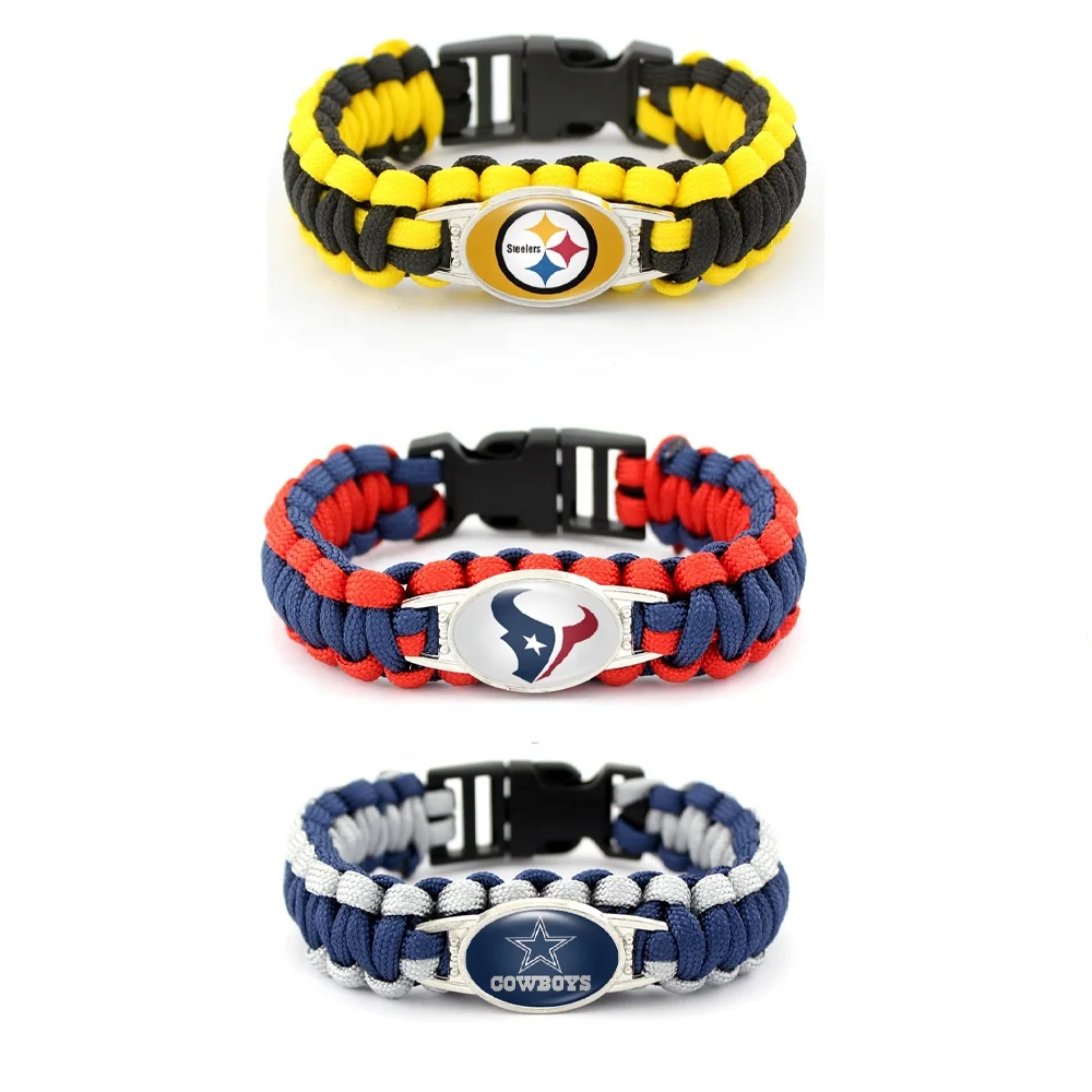 

Homme Men Luxury Inspirational Male Elastic Nautical Rope Event High Quality Sports For American Football Activity Bracelet, Picture