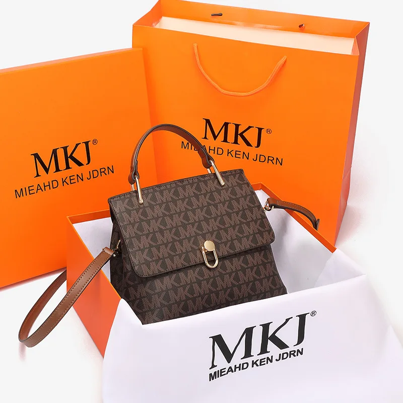 

LX1017 Hot Selling Casual Women's High Quality MKJ Fashion Luxury Lady Lock Messenger Shoulder Bag