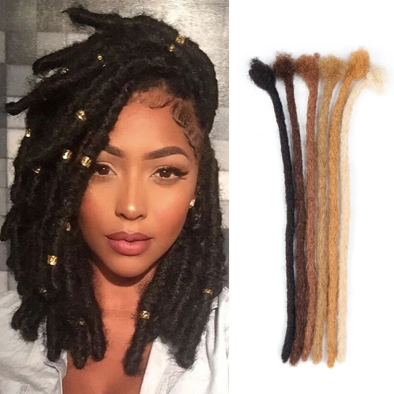 

VAST afro kinky dread lock extension human hair crochet dreadlock hair extensions handmade soft straight artificial hair