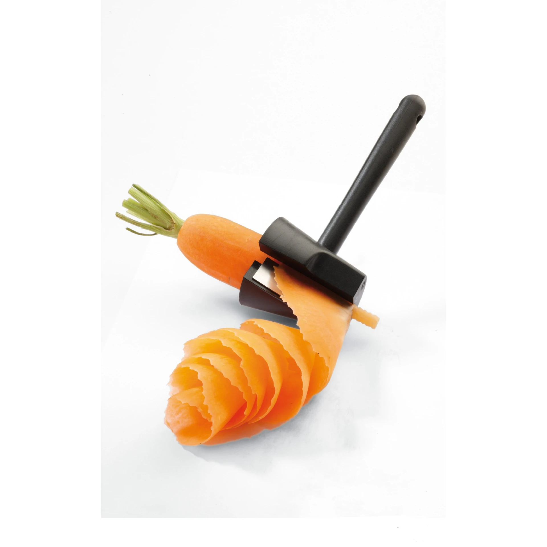 

X063 Stainless Steel Carrot Splitter Potato Fruit Corer Slicer Cutter Kitchen Gadget Non-slip Vegetable Peelers, Black