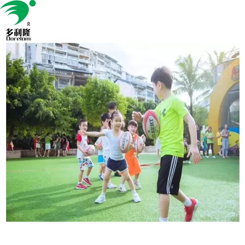 

High simulation waterproof artificial grass tile for children playground, Customized
