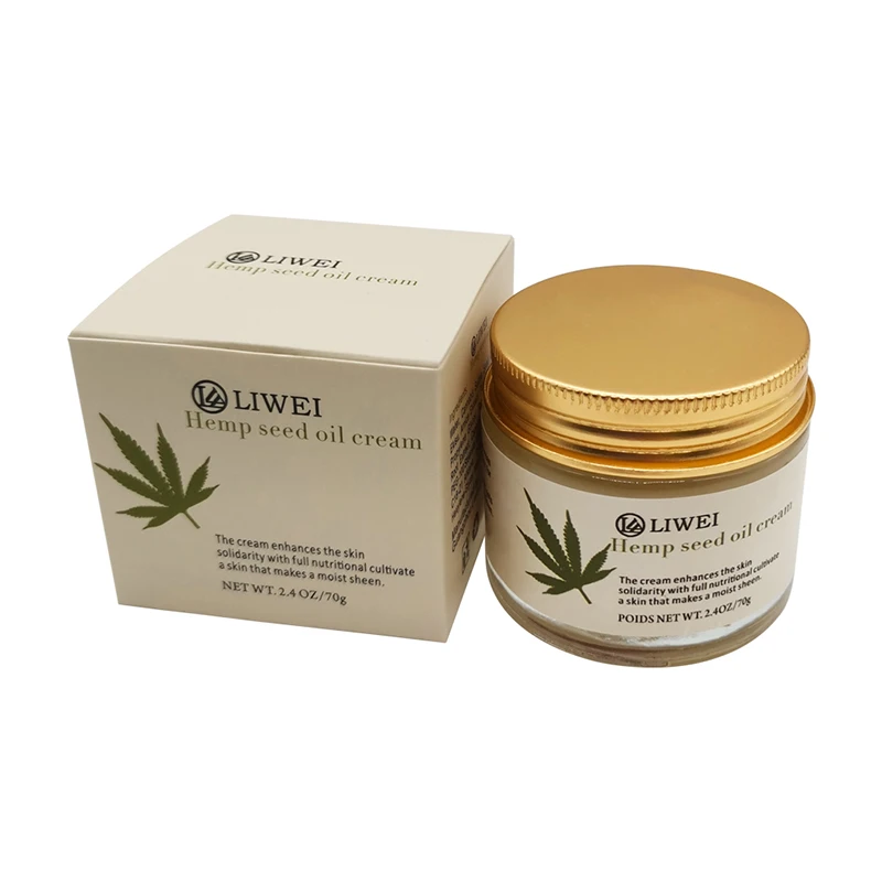 

Hot Selling Private Label For Body And Face CBD Natural Organic Pain Relief Hemp Cream, Light yellow