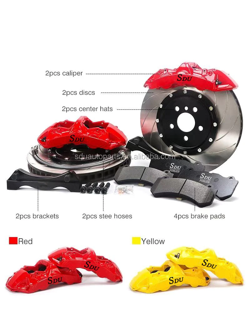 Big Brake Caliper Kit Gt6 Caliper 6 Piston With Drilled And Slotted