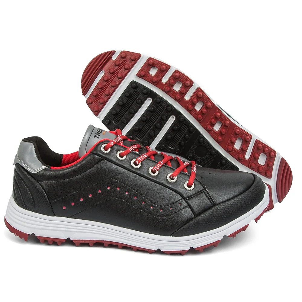 

Wholesale 2021 New Arrival Professional Waterproof Microfiber Leather Spikeless Non-Slip Zapatos De Golf Shoes Men Women