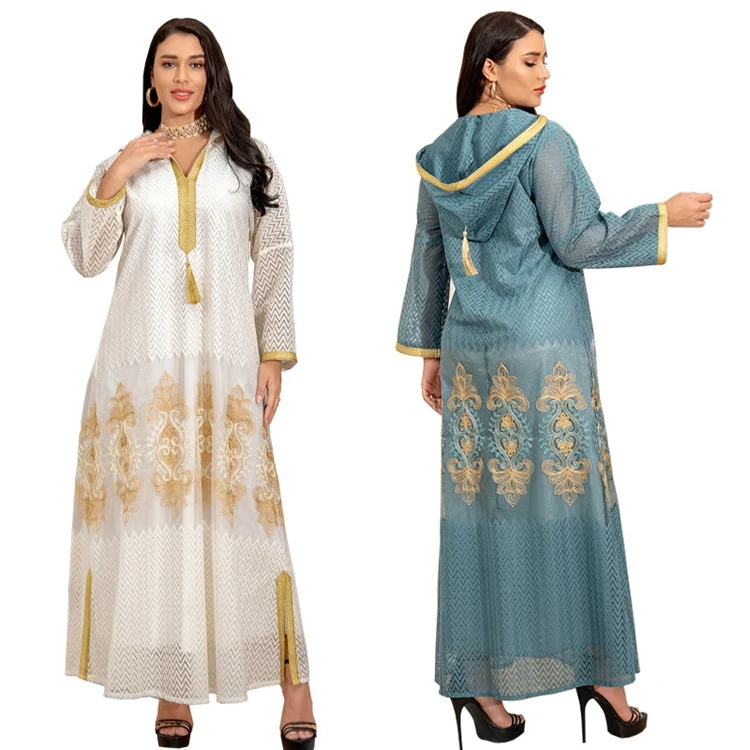 

USA Free Shipping Moroccan Abaya Kaftan Caftan Arab Jalabiya Dubai Fashion