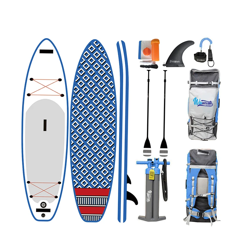 

WINNOVATE465 surfboard gym equipment Paddle Board Inflatable with All Accessories Stand Up Paddle Board Surfing Supboard