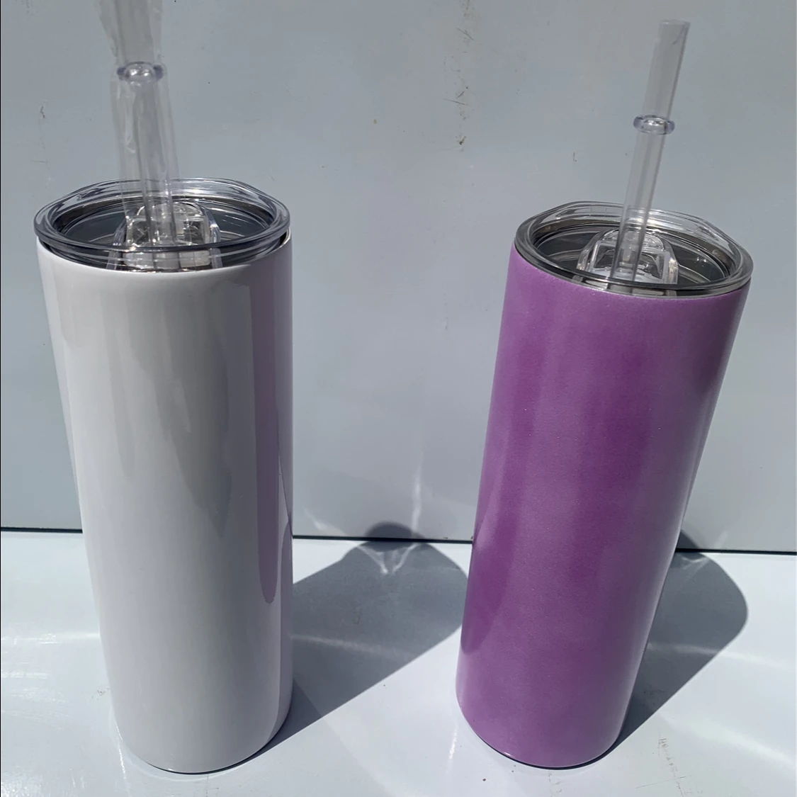 

Sunshine color changing sublimation  stainless steel tumbler with lid and straw sunlight color change sublimation, 6colors
