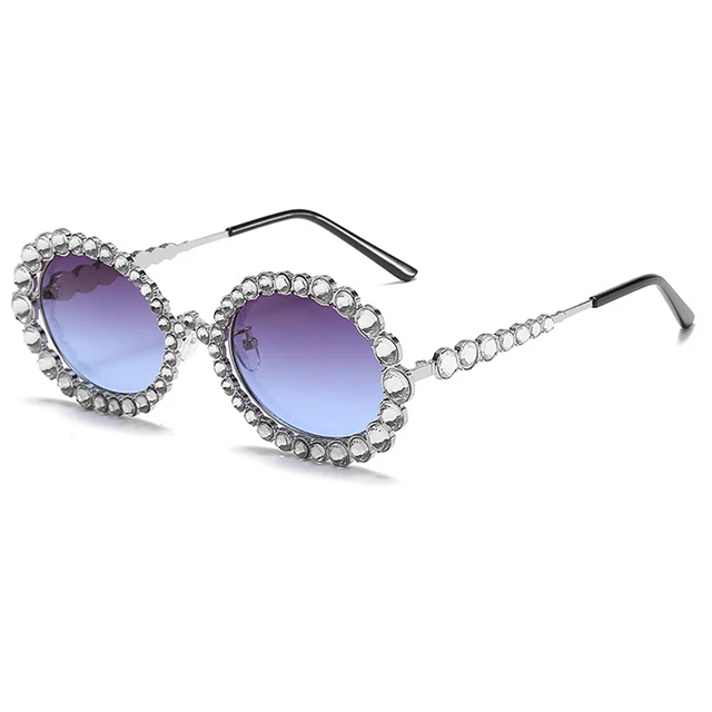 

DLL0620 Newest sunglasses for women shades with crystal diamond luxury oversize sun glasses 2020