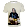 Hot Sale Billie Eilish 3D Urban Casual Trend Short Sleeve T-Shirt for women O-neck Lady Fashion double side print graphic tees