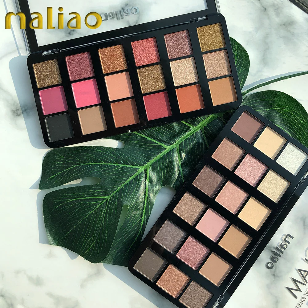 Maliao Makeup 16 Color Cosmetic Custom Logo 18 Color Eyeshadow Palette