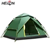 Outdoor Camping Pop Up Wholesale Canvas Beach Waterproof Umbrella Tourist Family 4 Person Automatic Tent