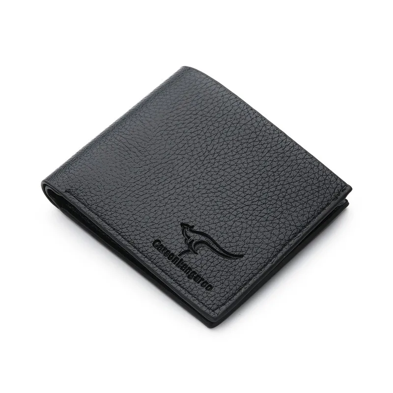 

Double fold male luxury fashion designer mini small card money clip leather short wallet