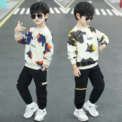 

Fashion autumn kids clothing 2-piece sets for boy