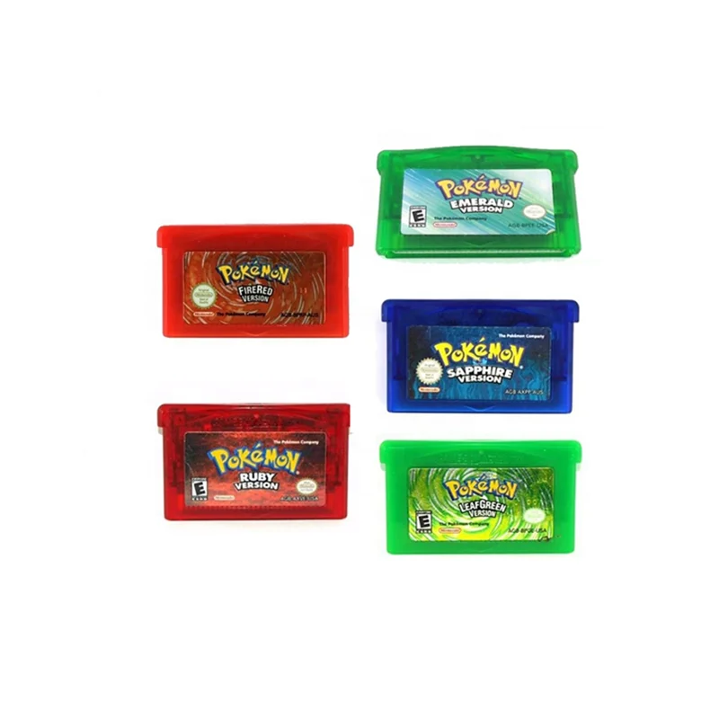 Free Shipping Wholesale 5 Version Of Pokemon Gba Gbc Game Cards Emerald Firered Leafgreen Ruby Sapphire For Gba Gba Sp Gbm Ds Buy Free Shipping Wholesale 5 Version Of Pokemon Gba Gbc Game