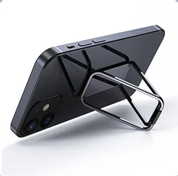 

Foldable mobile phone stand mobile phone holder finger kickstand flexible mobile phone metal ring holder, Black, silver, rose gold