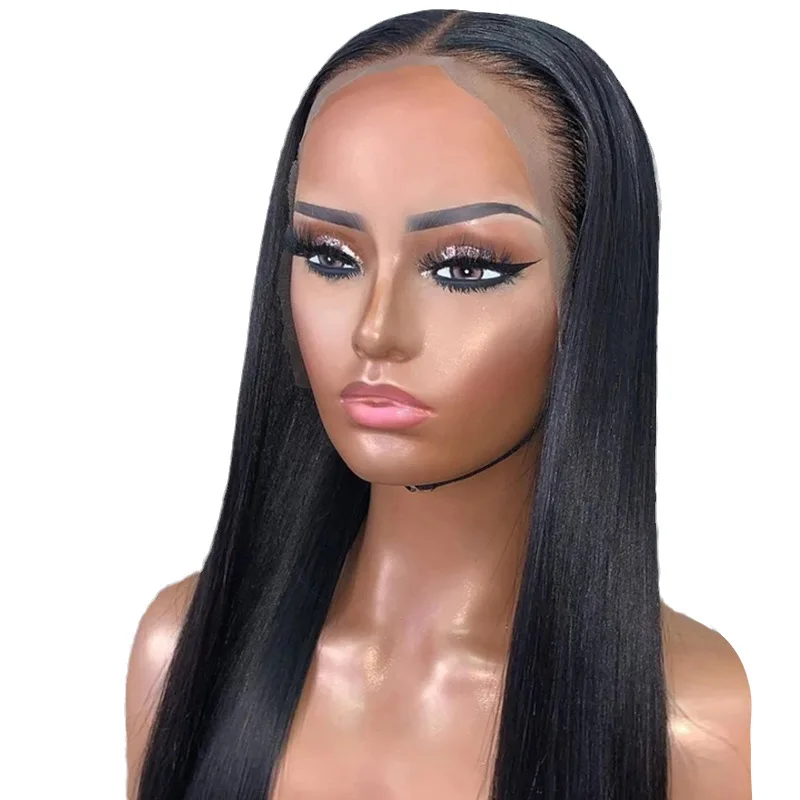 

16 to 24 inches wigs for black women bob wigs frontal transparent brazilian long synthetic human hair wig, Many