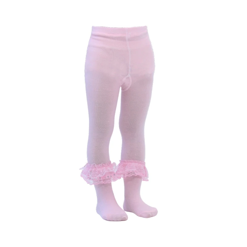 
Children Girl Cotton Ballet Dance Tube Pantyhose Child Ballet Lace Footed Tights Performance Practice Wear 