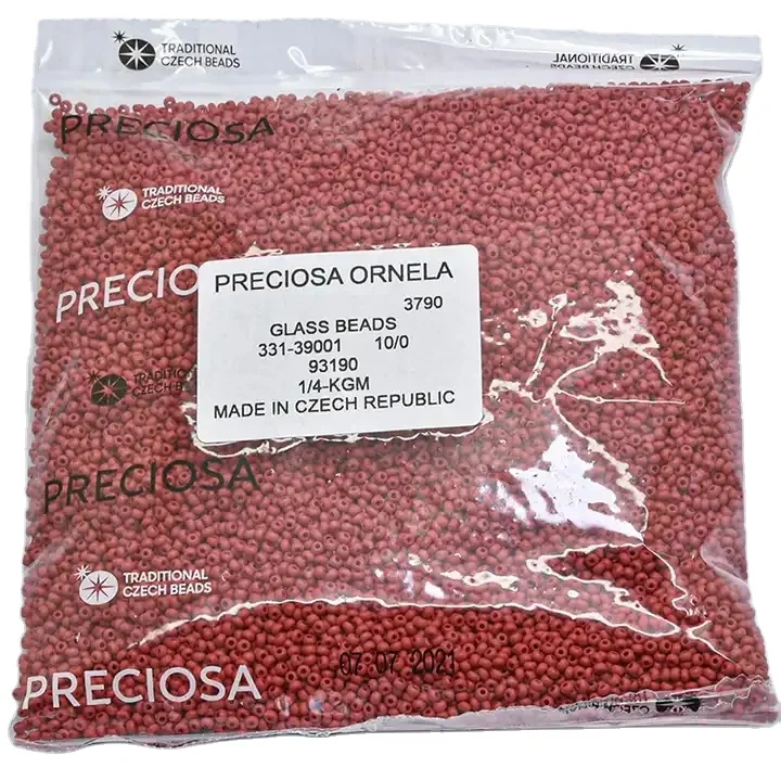 

Stock Czech Seed Beads 10/0 High quality solid color preciosa seed beads 250g /bag
