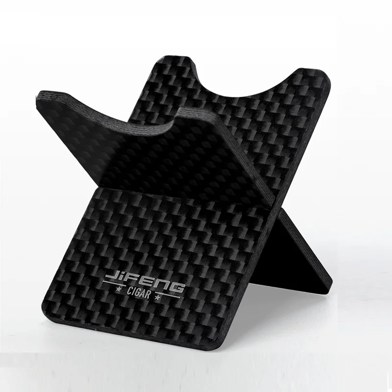 

JIFENG design manufacture JF-099 5.2*3.4*0.2cm 2pcs 12g custom real carbon fiber cigar rest