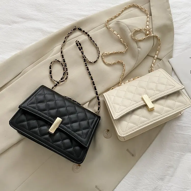 

Wholesale Fashion Chain Crossbody Shoulder Bag Women Handbags Luxury Ladies Hand Bag Luxury PU designer purses and handbags, 4 colors
