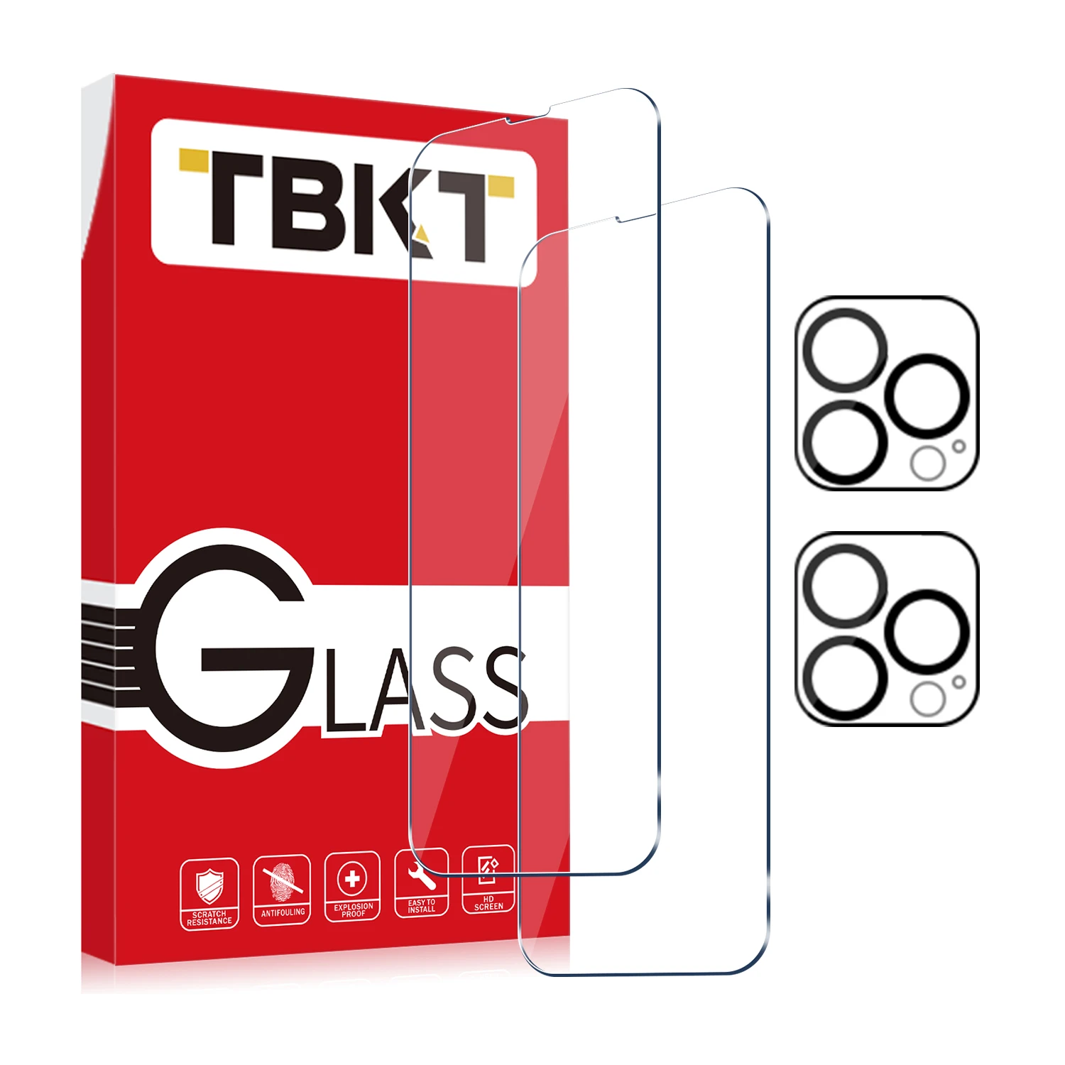 

Mobile Protection Bubble Free Phone Glass Protector Back Camera Lens Screen Protector For iphone 13 Pro Max