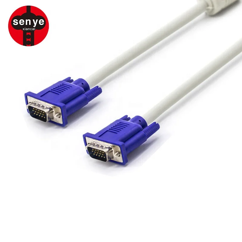 

Vga Cable Male To Male White Jacket Bag Gold Nice Computer Copper Customized Pvc Connector
