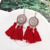 VRIUA Bohemian Fashion Tassel Earrings Female Creative Solar System Alloy Earrings Jewelry