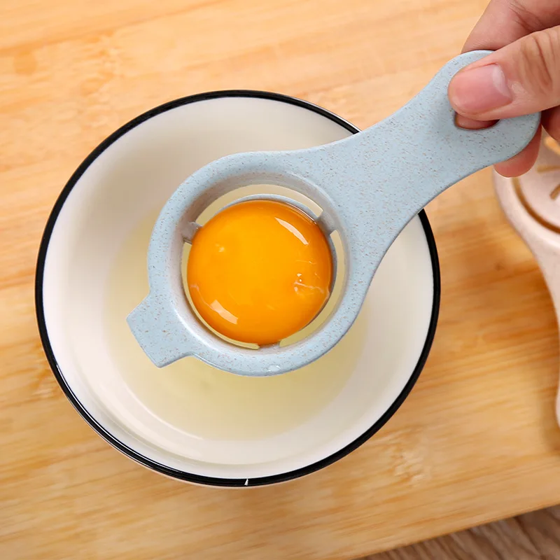 
A2 Mini Egg Yolk White Separator Kitchen Tools Creative Ergonomic Handle Wheat Straw Egg Yolk Separator Egg Tool 