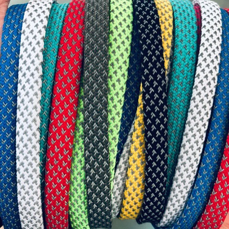 

New 3M reflective shoelace flat shape Personalized sports laces double-sided luminous night running Athletic Shoe Lace, 21 colors and customizable