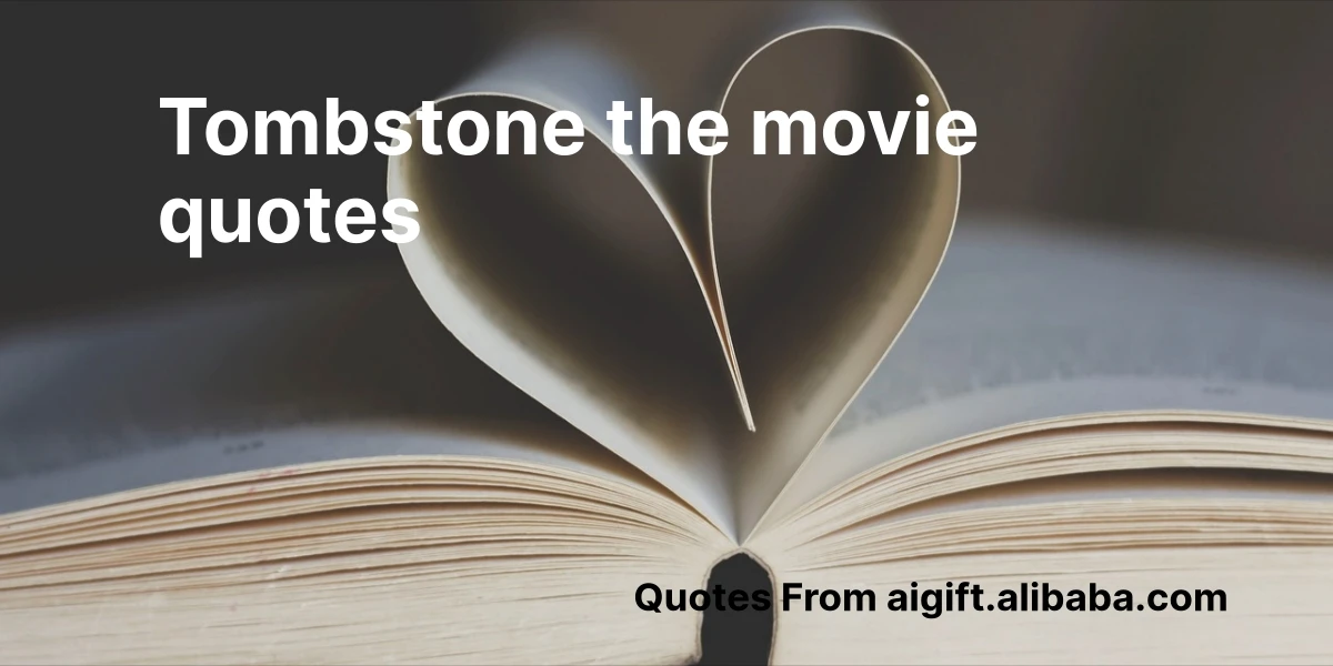 tombstone the movie quotes