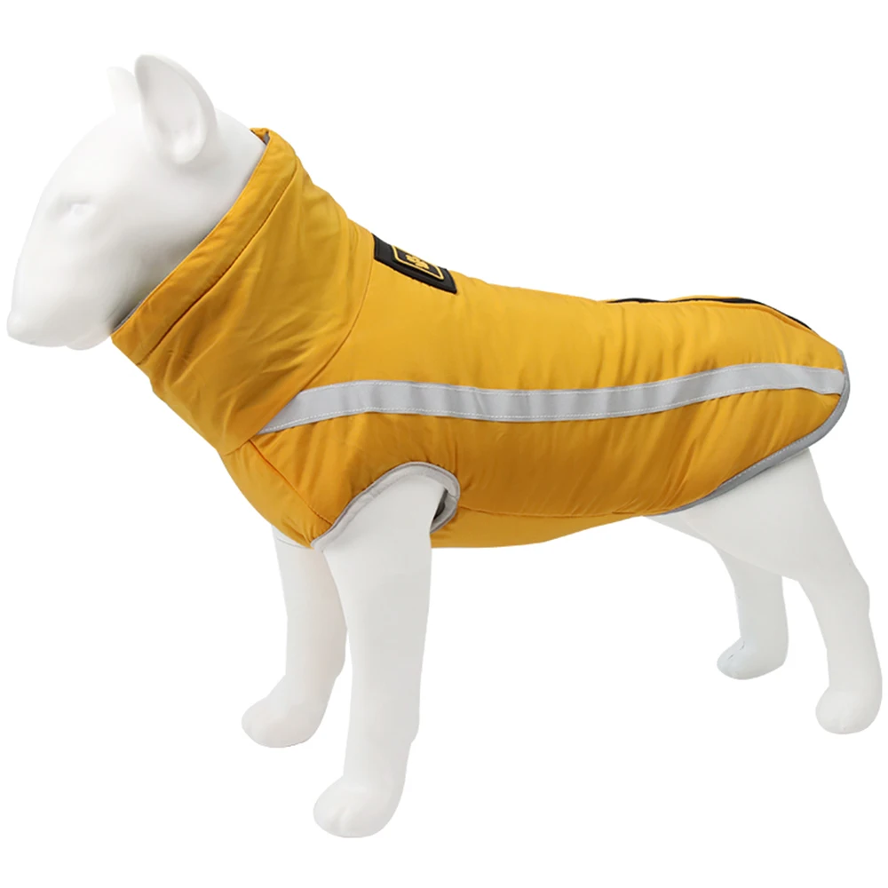 

2021 Winter Warm Wool Dog Coat Waterproof Reflective Coat Dog Snow Coat for Dogs Pet Apparel & Accessories Sport 7 - 10 Days, Blue gules rose red ginger yellow