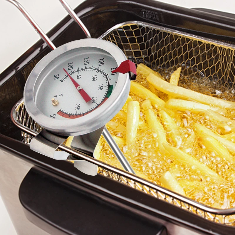 12" Mechanical Meat Thermometer Instant Read,Long Stem Stainless Steel