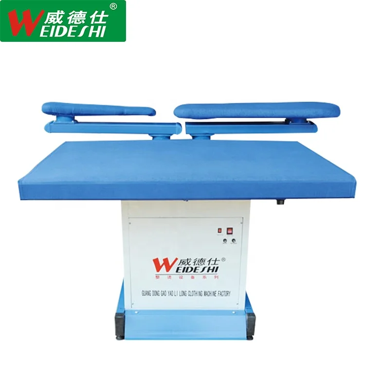 
Industrial Vacuum Ironing Machine Iron Table with electric steam boiler and irons 