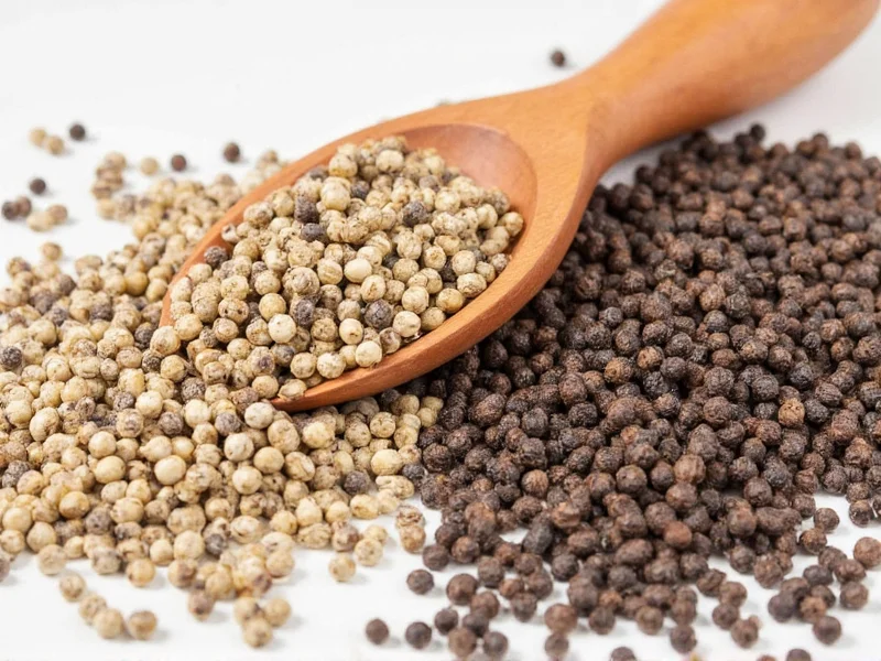 White vs Black Pepper: Processing, Flavor & Culinary Differences