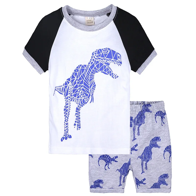

Dinosaur Short-sleeved Pajamas Two-piece Set Children's Pajamas Suit