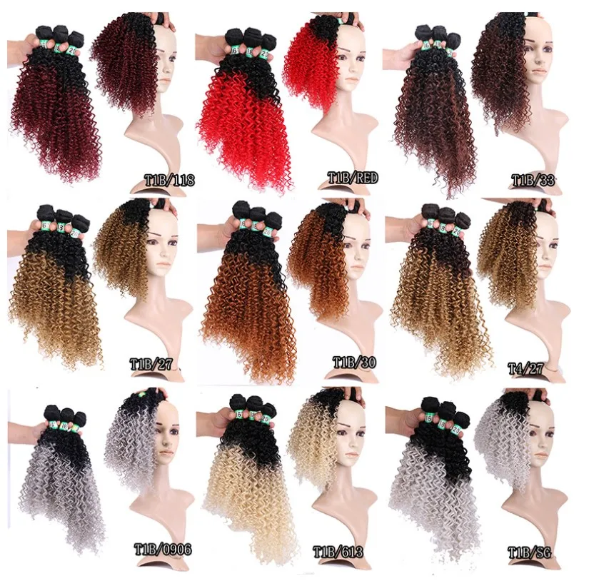 

heat resistant fibre long wavy ombre full head pack wholesale synthetic hair extension