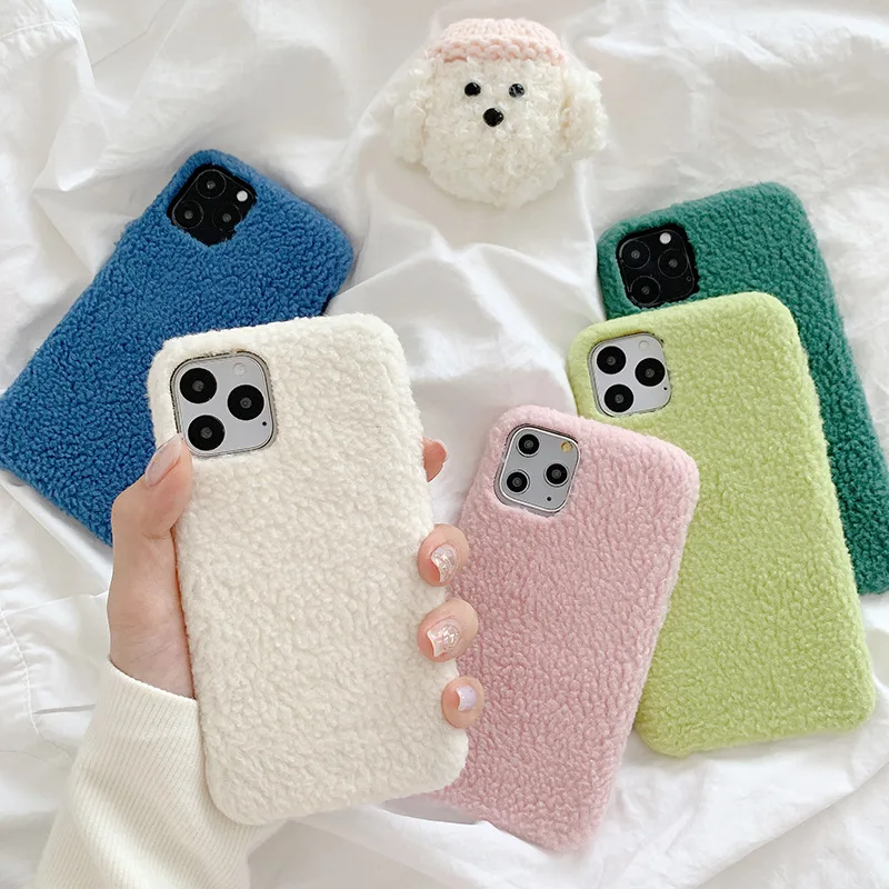 

HOCAYU High Quality Amazon Fur Luxury Phone Case Shell For Iphone 11 Pro Case Funda Women