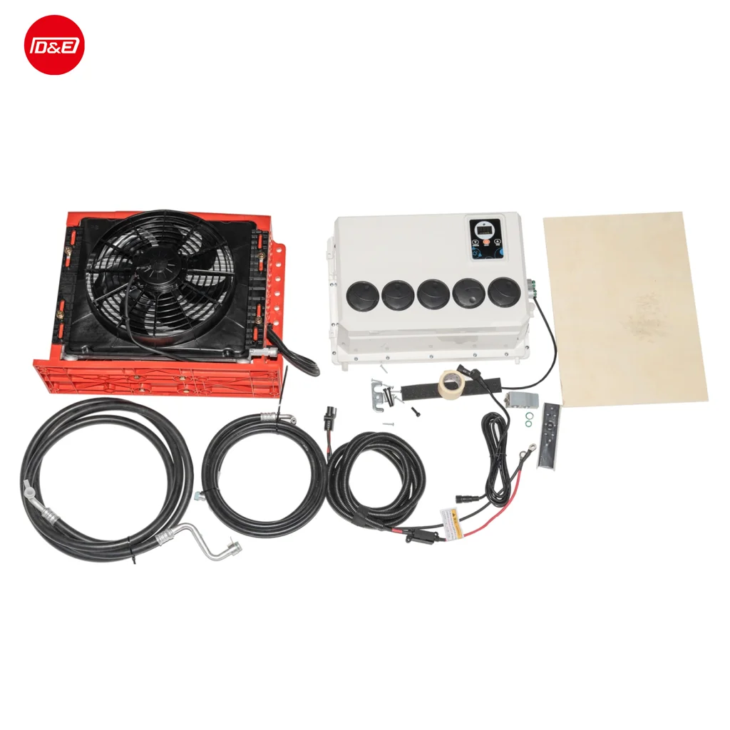 

High quality Electric Split Type 12v 24v Parking Air Conditioner For Truck Tractor for car truck RV