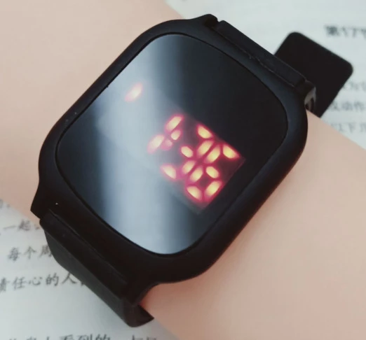 

Sports Digital Display screen belt silicone bracelets LED Touch Square Watch