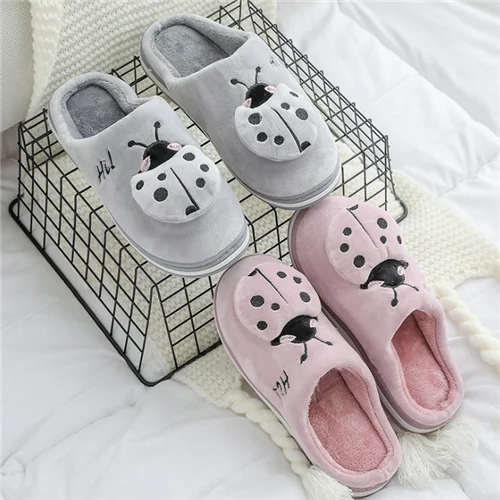 

Winter Indoor Home Thickening Woman Men Warm Cotton Slippers Wholesale flip flop Simple Slippers, As shown