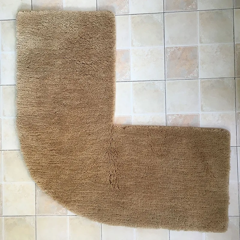Shaggy Nonslip Ultra Absorbent L Shape Bath Mat Buy L Shape Shower