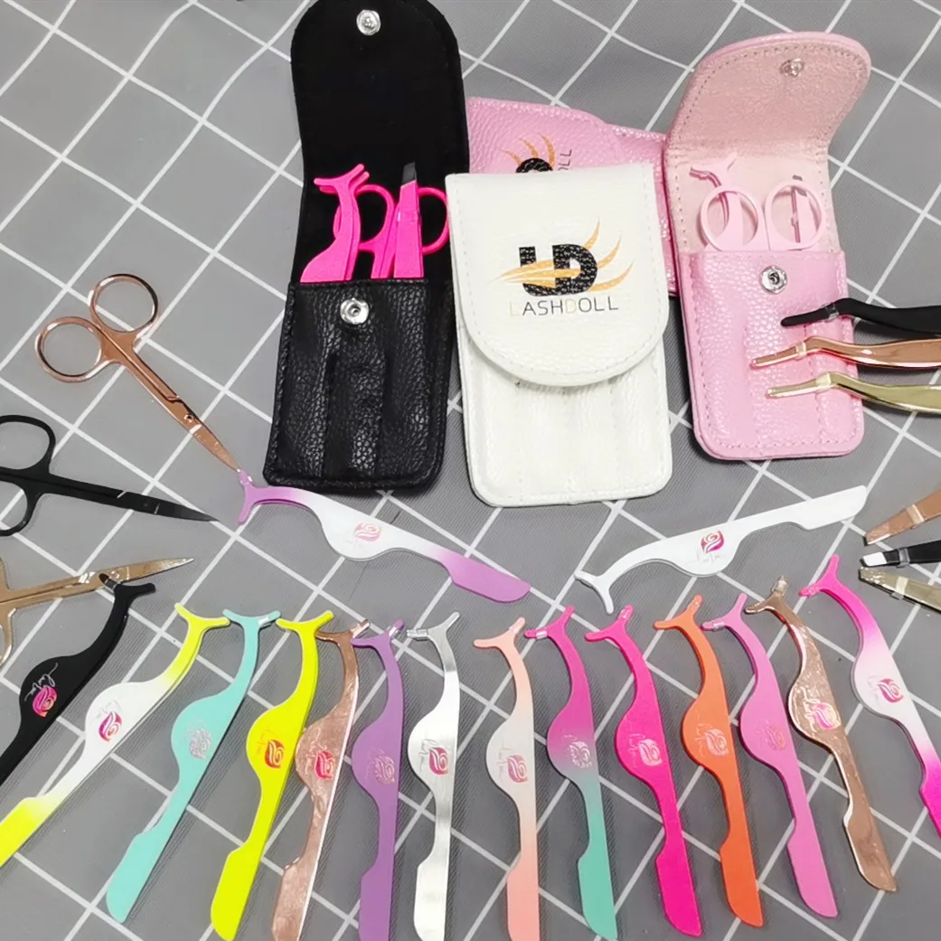 

Eyelash tweezers custom tweezers eyelash private label laah tweezers, Colorful