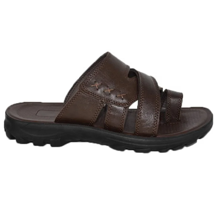 

Summer Luxury Sport Outdoor Beach Casual Indoor Sandal Shoes Slipper Men, Brown