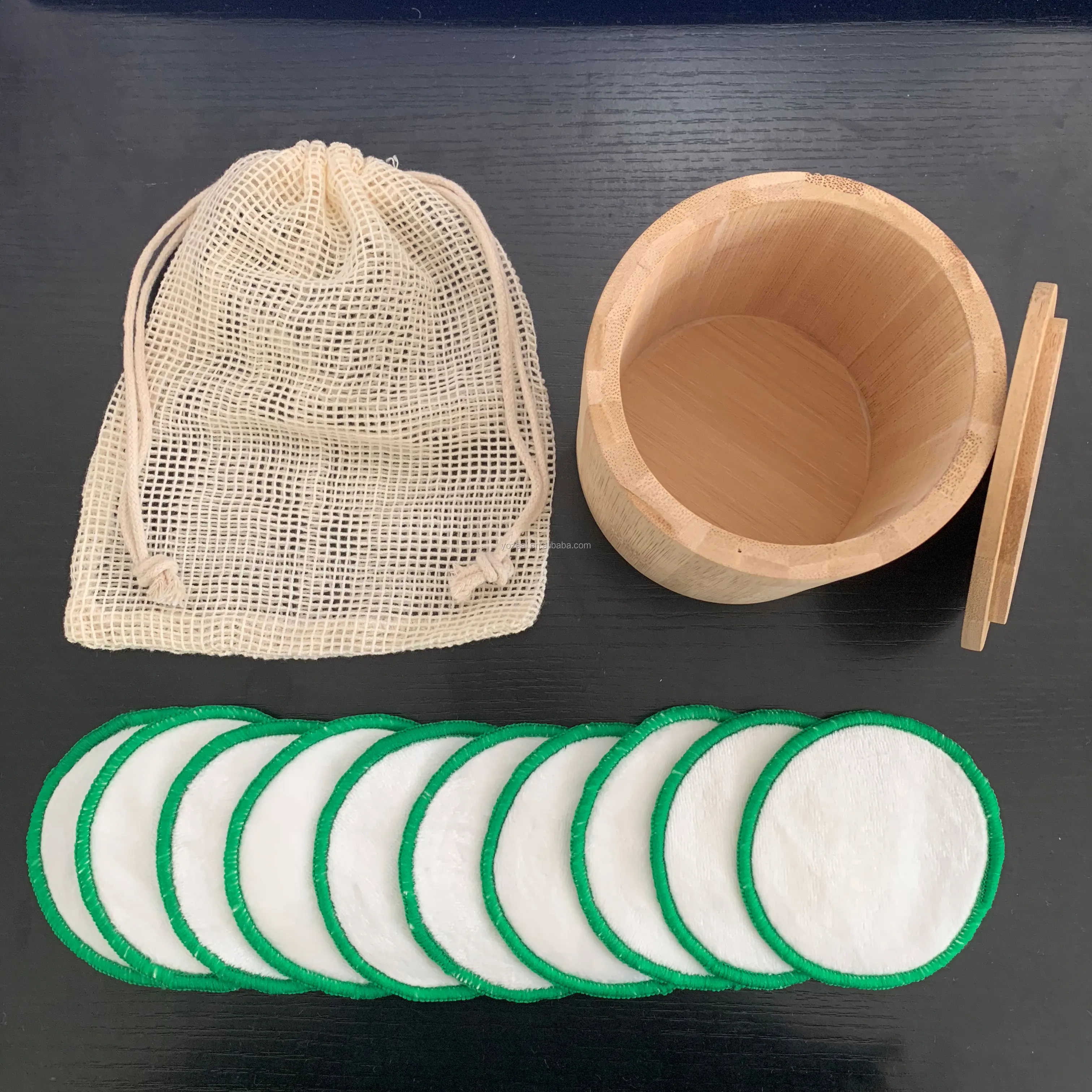 Amazon Hot Style Reusable Bamboo Make Up Remover Pads Cleansing Face Bamboo Make Up Remover