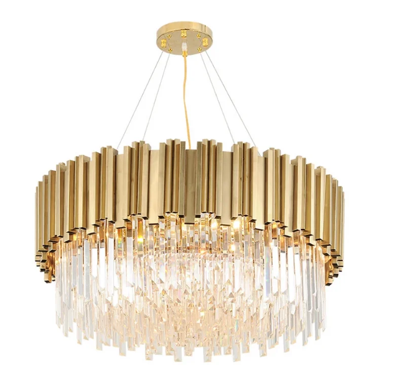 Postmodern light luxury living room chandelier  villa dining room crystal chandelier