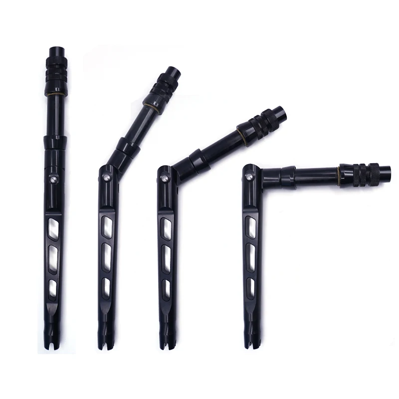 Sea Rod Butt 4# Adjustment Four Angles Bent Butt Trolling Rod High Strength Aluminium Alloy 7075 Handle