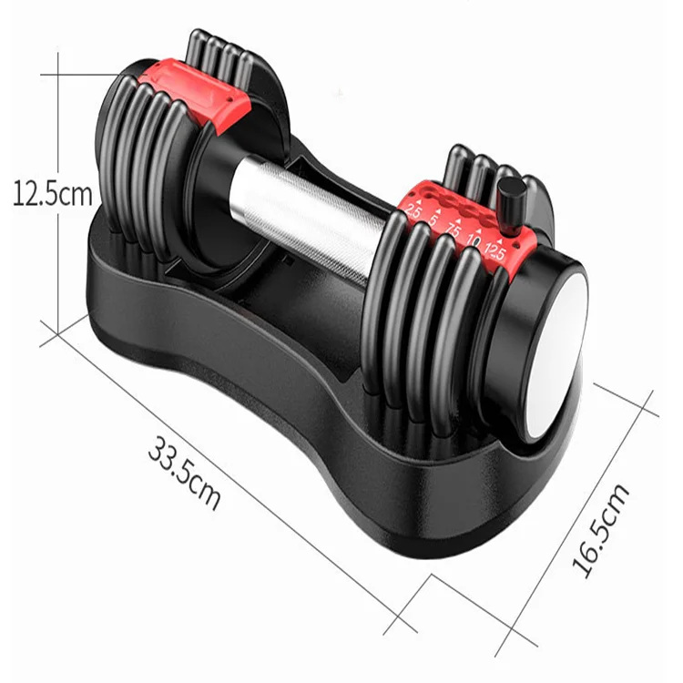 

2021 Hot sale 25LBS 11KG absolute safety New Dumbbell Detachable Dumbbell Home Fitness Adjustable weights dumbbells